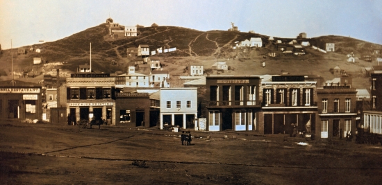 Washington Street on Portsmouth Square, San Francisco in 1851